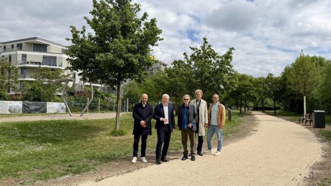Kastel: Neue Fuß und Radwege verbinden Helling Höfe direkt mit Rheinpromenade