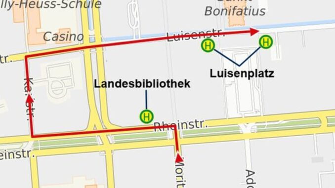 Sperrung in Schwalbacher Straße führt zu Umleitungen auf mehreren Buslinien